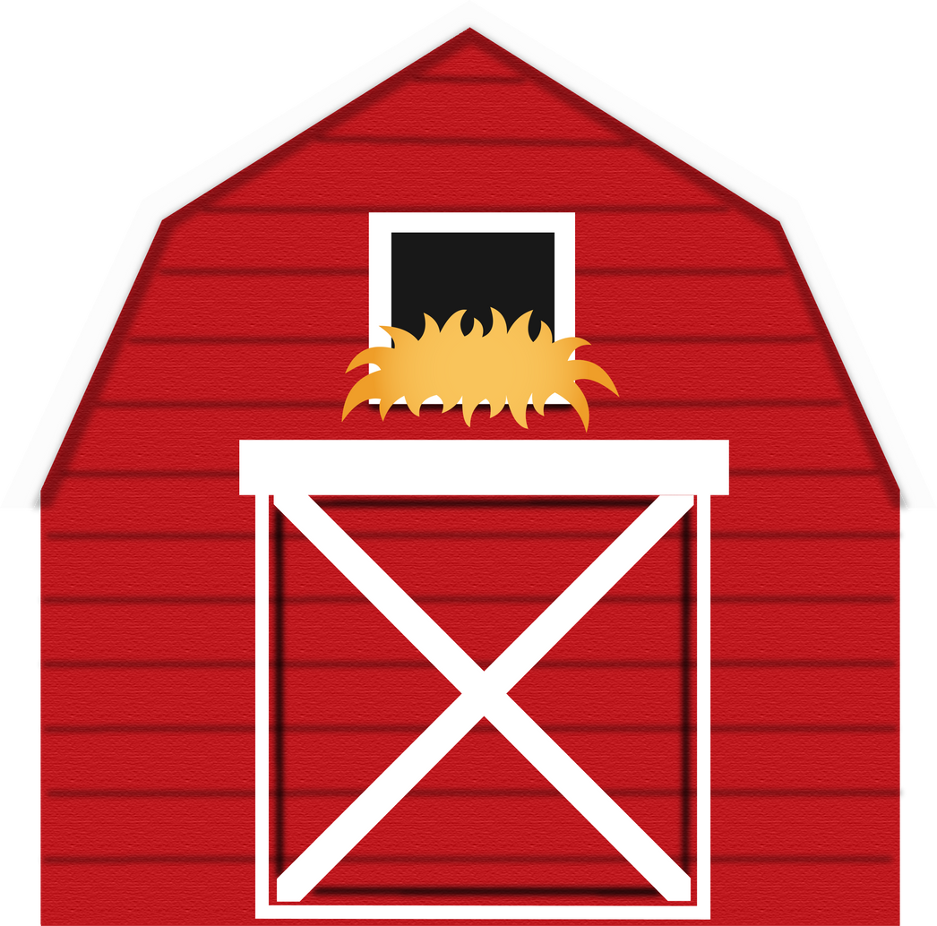 Red Farmhouse Illustration
